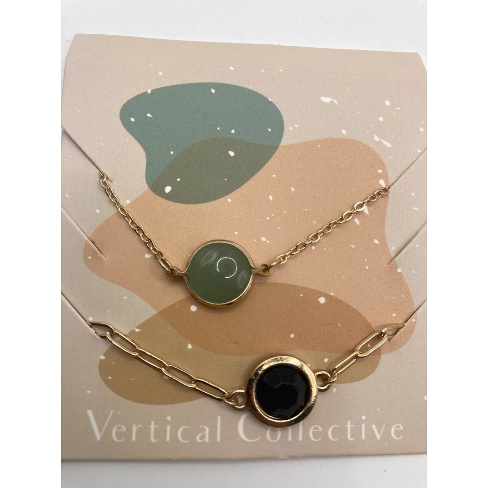 Vertical Collective Alora Bracelet Chain Layering‎ Set Bracelet